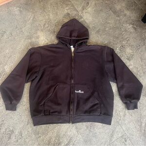 Vintage Carhartt K129 Full Zip Hoodie Sweatshirt Thermal Lined Heavyweights XL
